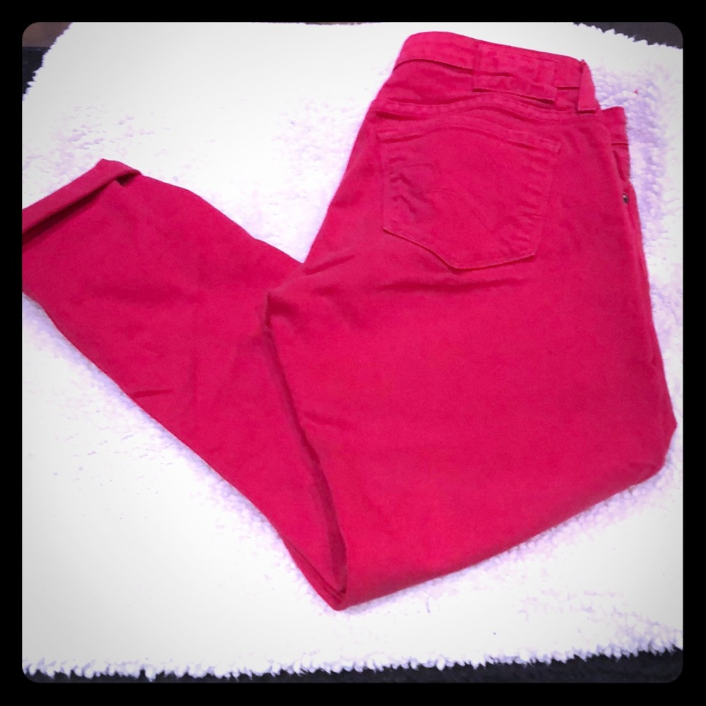 Pink Big Star cropped jeans